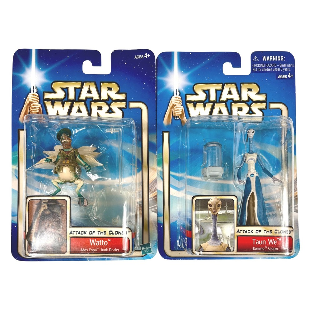 WATTO & TAUN WE Star Wars Attack of the Clones Action Figures